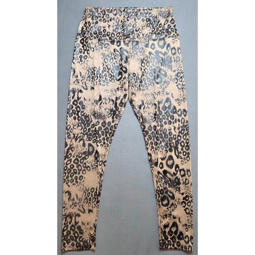 Vintage Verducci Animal Print Leggings Size Large Leopard Cheetah Stretch 28x28